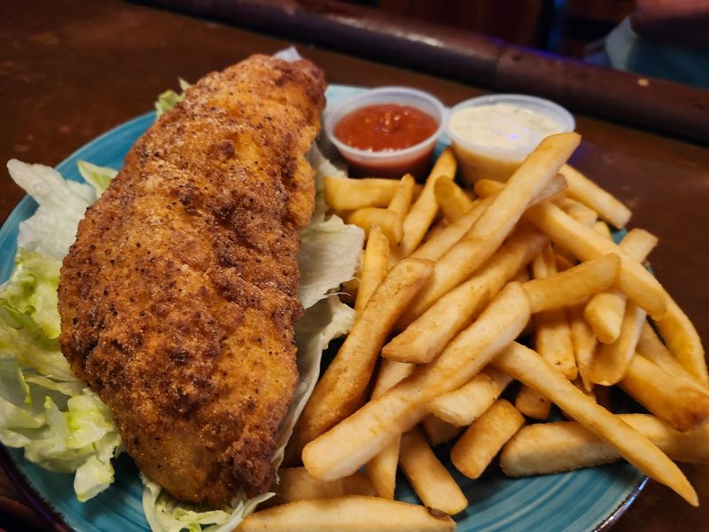 Fried fish and fries